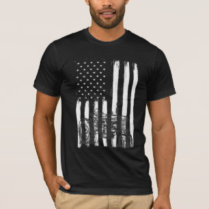 Amerikanische Fahne Farm Tractor Patriotic US Farm T-Shirt