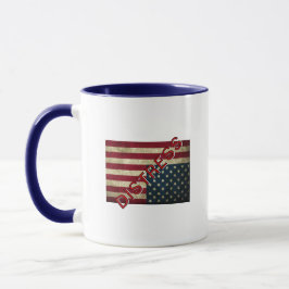 Amerikanische Fahne in Not Coffee Tasse