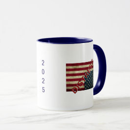 Amerikanische Fahne in Not Coffee Tasse