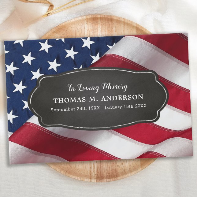 Amerikanische Fahne Patriotic Memorial Military Be Gästebuch (Von Creator hochgeladen)