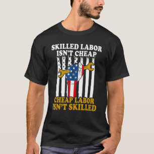 Amerikanische Fahne qualifizierte Arbeitskräfte is T-Shirt