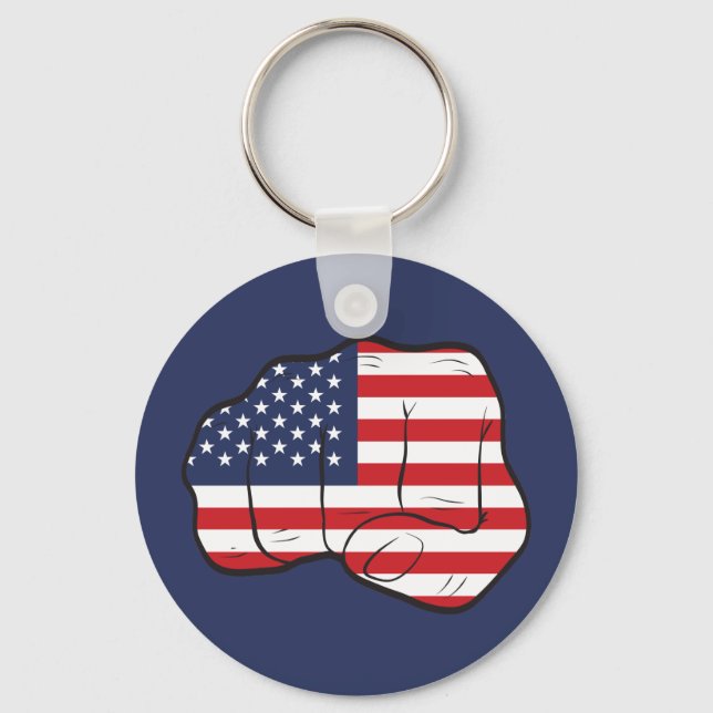 Amerikanische Fahne Schlüsselanhänger (Vorderseite)