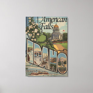 Amerikanische Fälle, Idaho - große Leinwanddruck