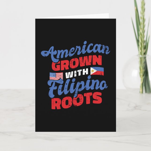 Amerikanische Filipino Karte (Vorderseite)
