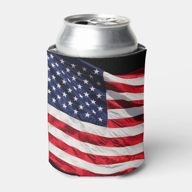 AMERIKANISCHE FLAG DOSENKÜHLER (Kanne Vorderseite)