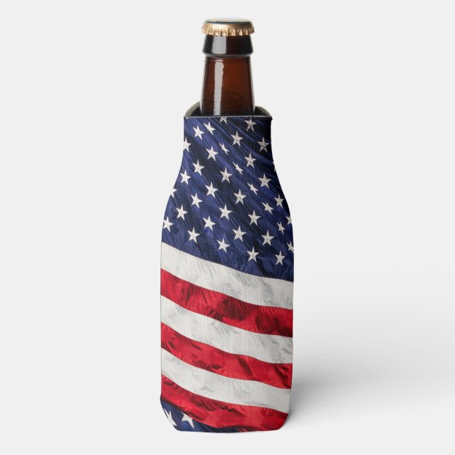AMERIKANISCHE FLAG FLASCHENKÜHLER (Flaschenvorderseite)