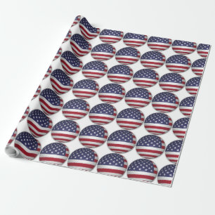 AMERIKANISCHE FLAG GESCHENKPAPIER