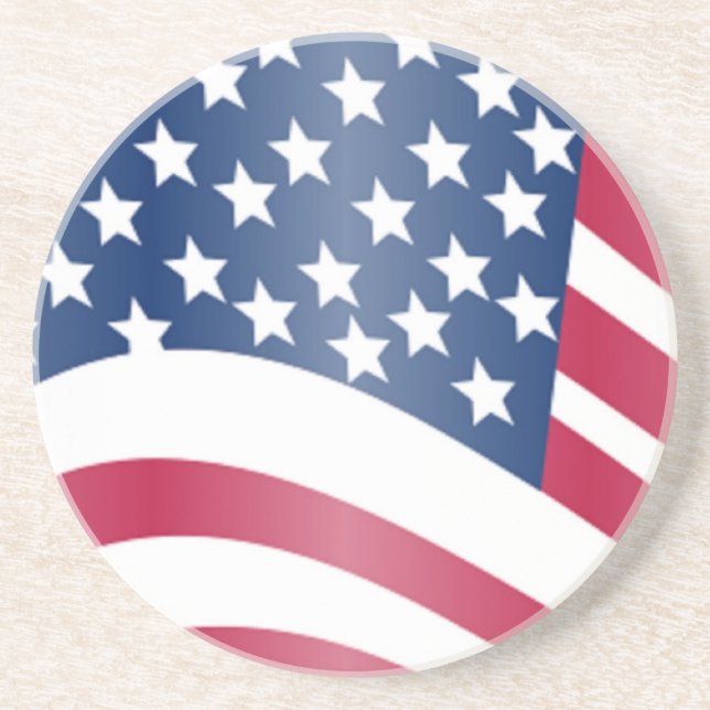 AMERIKANISCHE FLAG GETRÄNKEUNTERSETZER (Vorne)