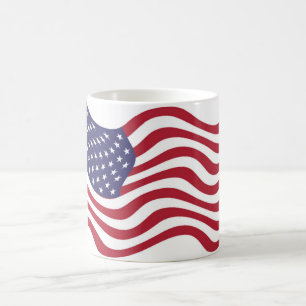 AMERIKANISCHE FLAG KAFFEETASSE