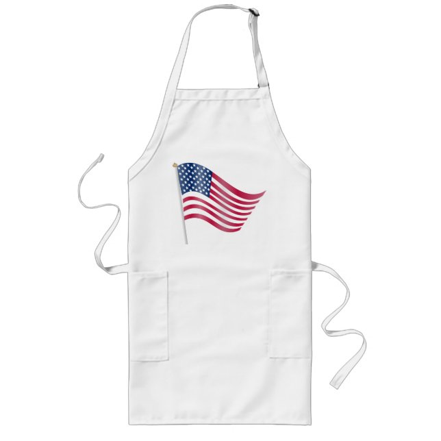 AMERIKANISCHE FLAG LANGE SCHÜRZE (Vorne)