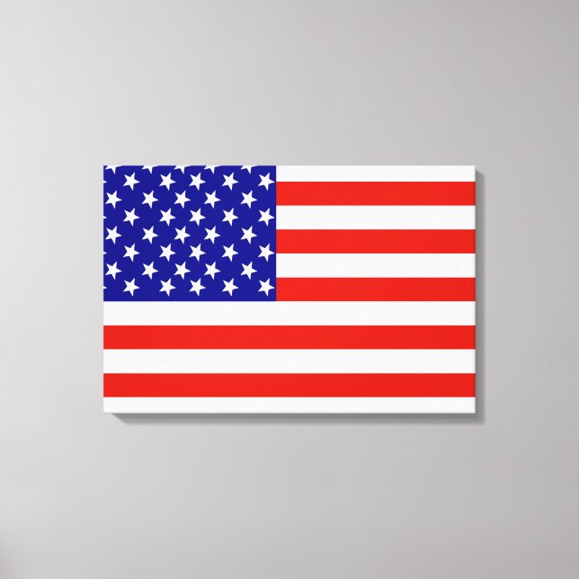 AMERIKANISCHE FLAG LEINWANDDRUCK (Vorderseite)