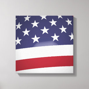 AMERIKANISCHE FLAG LEINWANDDRUCK