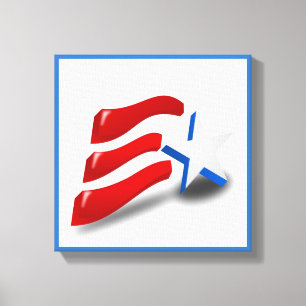 AMERIKANISCHE FLAG LEINWANDDRUCK