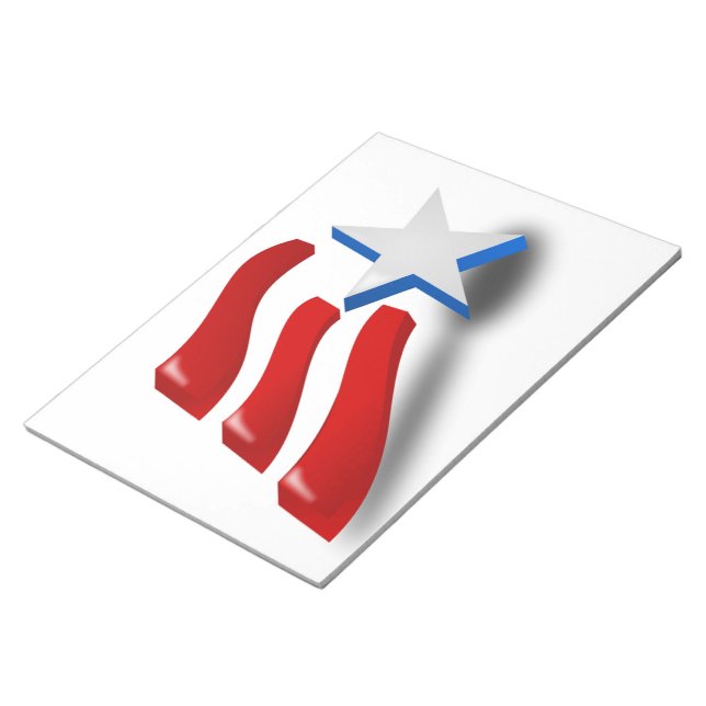 AMERIKANISCHE FLAG NOTIZBLOCK (angewinkelt)