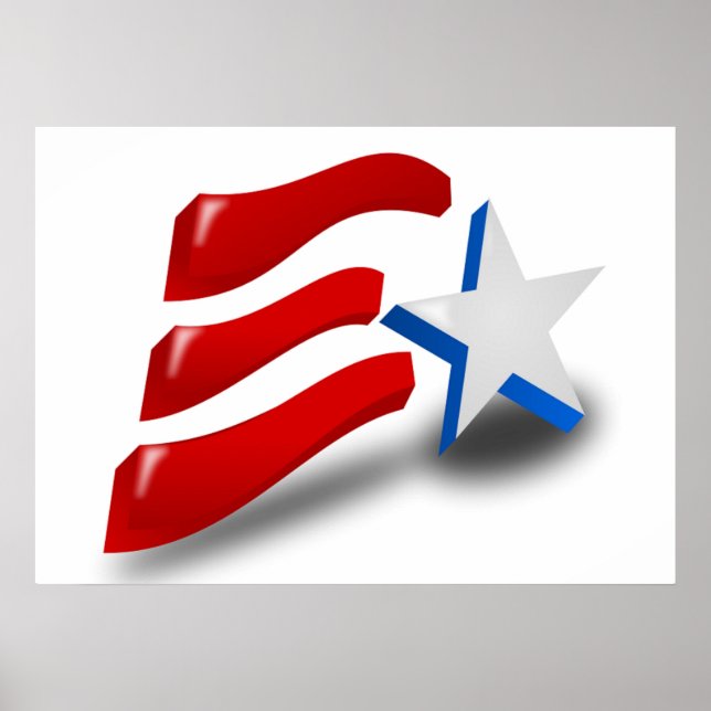 AMERIKANISCHE FLAG POSTER (Vorne)