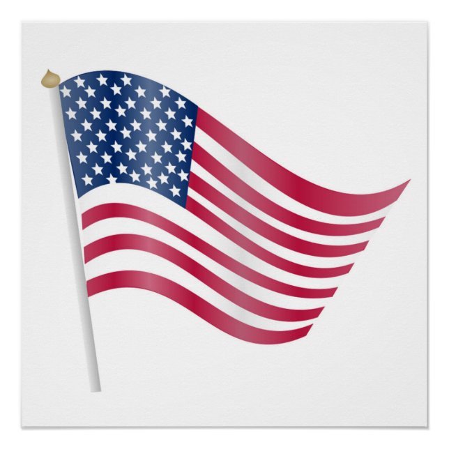AMERIKANISCHE FLAG POSTER (Vorderseite)