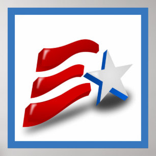 AMERIKANISCHE FLAG POSTER