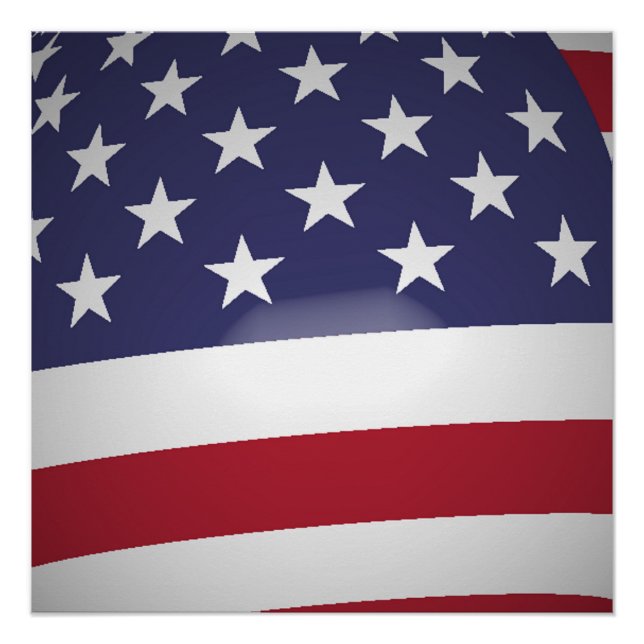 AMERIKANISCHE FLAG POSTER (Vorderseite)