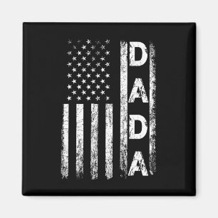 Amerikanische Flag Retro Väter Tag 4. Juli Funny Magnet