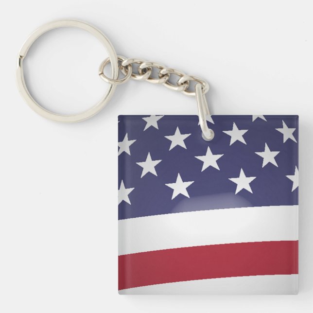 AMERIKANISCHE FLAG SCHLÜSSELANHÄNGER (Vorderseite)