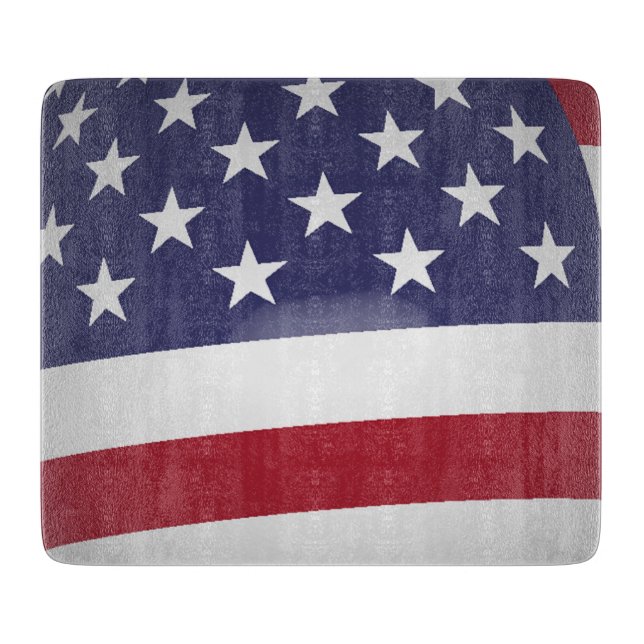 AMERIKANISCHE FLAG SCHNEIDEBRETT (Vorderseite)