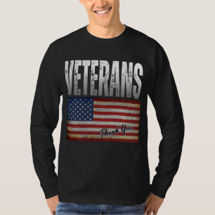 AMERIKANISCHE FLAG VETERANS DANKE IHNEN 4. JULI T- T-Shirt