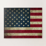 Amerikanische Flagge<br><div class="desc">Größe: 16" x 20" Puzzle mit Geschenkboxen, 56 Überlagerte Stücke Es sind immer die kleinen Stücke, die das große Bild machen! Verwandele deine Lieblingserinnerungen, Designs und Sprüche in ein tolles Puzzlespiel. Diese Puzzles sind aus stabilem Karton auf Graupappe hergestellt und in lebendigen Vollfarben gedruckt. Perfekt as Geschenk oder auch einfach...</div>