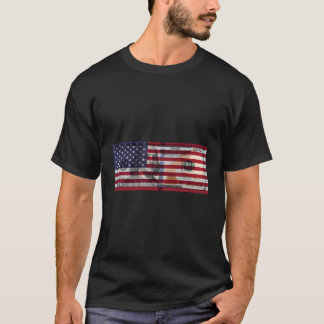 Amerikanische Flagge 100 Dollar Bill Hoodie T-Shirt