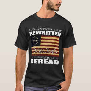 Amerikanische Flagge 1776 Wir, das Volk, Bill of R T-Shirt
