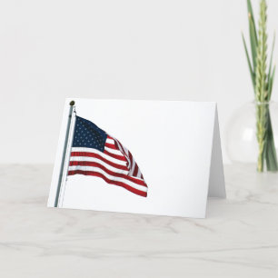 Amerikanische Flagge 2371 Dankeskarte