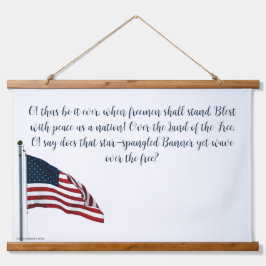 Amerikanische Flagge 2371 Wandteppich Mit Holzrahmen