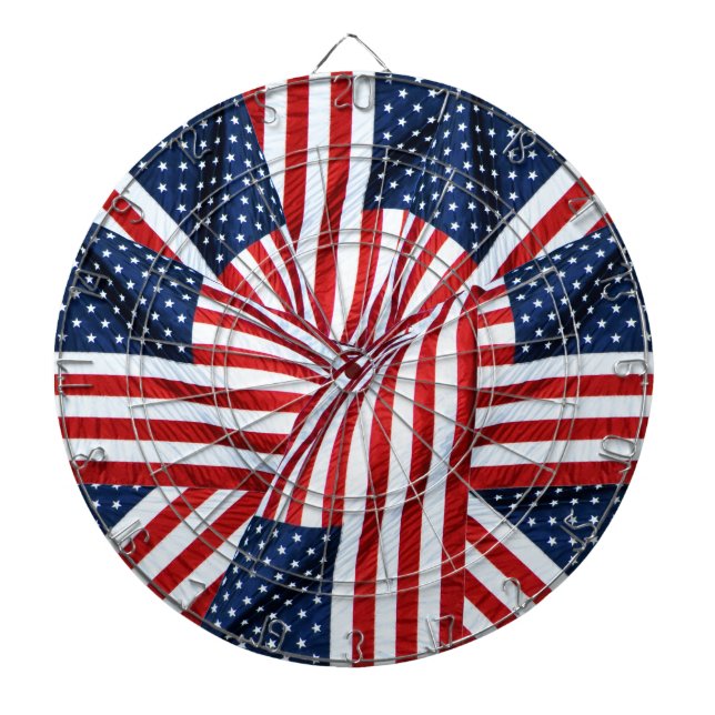 Amerikanische Flagge 2412 Dartscheibe (vorne)