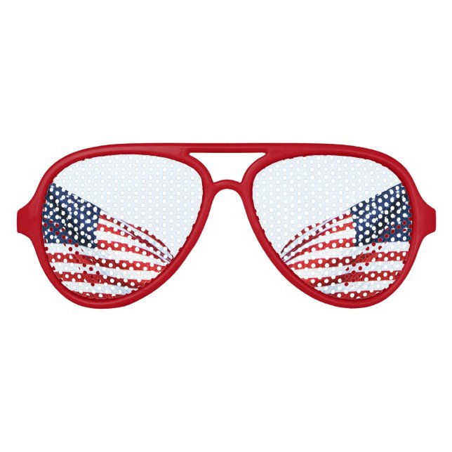 Amerikanische Flagge 2412 Partybrille (Vorderseite)