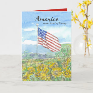 Amerikanische Flagge 250. Geburtstag Unabhängigkei Karte