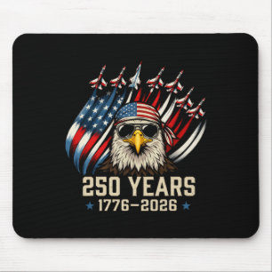 Amerikanische Flagge 250 Jahre 1776-2026 250. Gebu Mousepad
