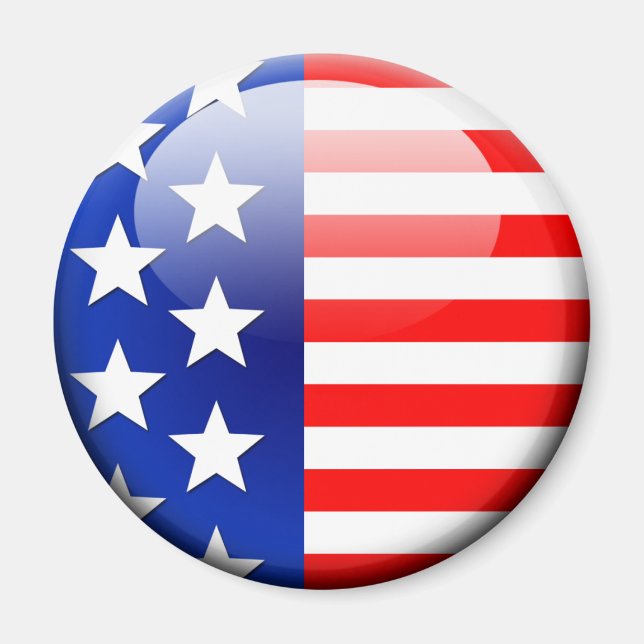 Amerikanische Flagge 2.0 Magnet (Vorne)
