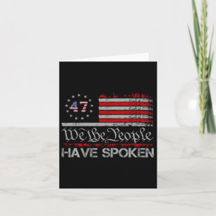 Amerikanische Flagge 47 Wir, die Menschen, haben T Karte