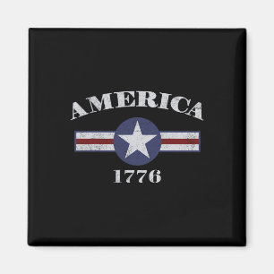 Amerikanische Flagge 4. Juli 1776 Patriotic Am Magnet
