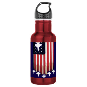 Amerikanische Flagge 4. Juli-65079 Edelstahlflasche