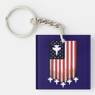 Amerikanische Flagge 4. Juli-65079 Schlüsselanhänger