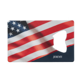 Amerikanische Flagge 4. Juli Backyard GRILLEN Part Geldbeutel Flaschenöffner