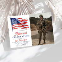 Amerikanische Flagge 4. Juli Foto Army Rentirement