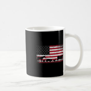 Amerikanische Flagge 4. Juli Hühnerroh-Schweinefil Kaffeetasse