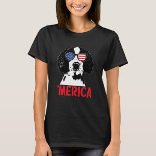 Amerikanische Flagge 4. Juli Merica Englischer Spr T-Shirt