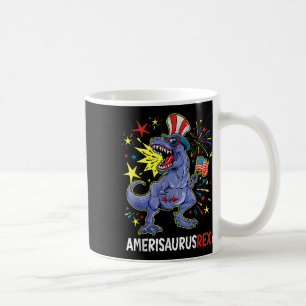Amerikanische Flagge 4. Juli Rex Dinosaur Amerisau Kaffeetasse
