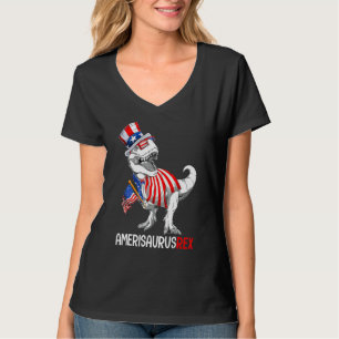 Amerikanische Flagge 4. Juli Rex Dinosaurier Ameri T-Shirt