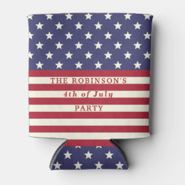 Amerikanische Flagge 4. Juli US Flagge Custom Dosenkühler