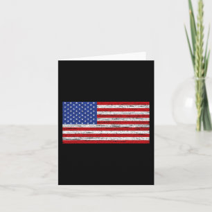 Amerikanische Flagge 4. Juli USA Patriotic Karte