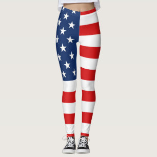 Amerikanische Flagge 4. von Juli-Leggings Leggings