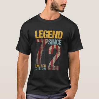 Amerikanische Flagge 50 Jahre Vintag 1972 50. Glüc T-Shirt